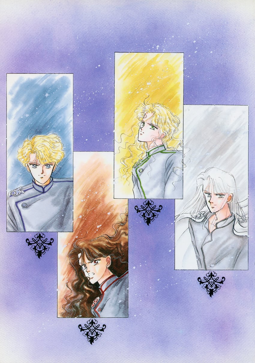zoisite, kunzite, nephrite, and jadeite (bishoujo senshi sailor moon) drawn by takeuchi_naoko