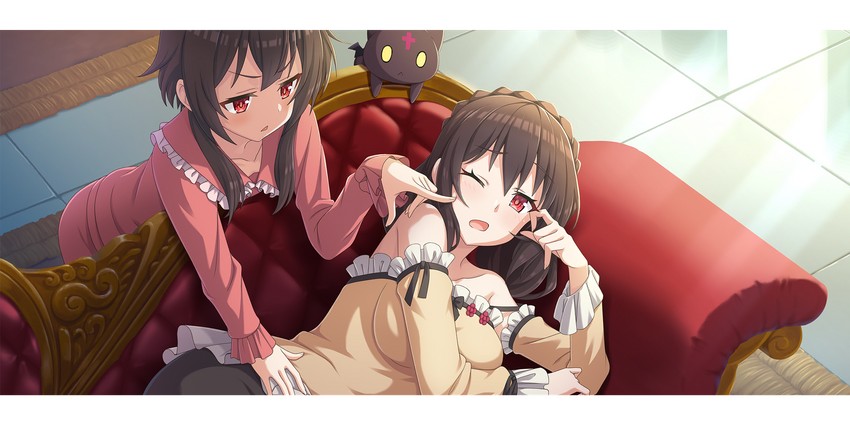 megumin, yunyun, and chomusuke (kono subarashii sekai ni shukufuku wo! and 1 more)