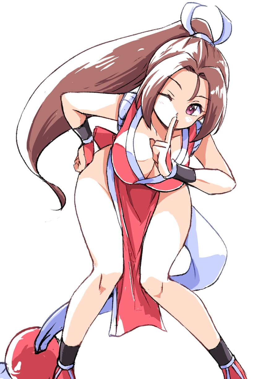 shiranui mai (the king of fighters and 1 more) drawn by ikaringo_(ikaringo4444)