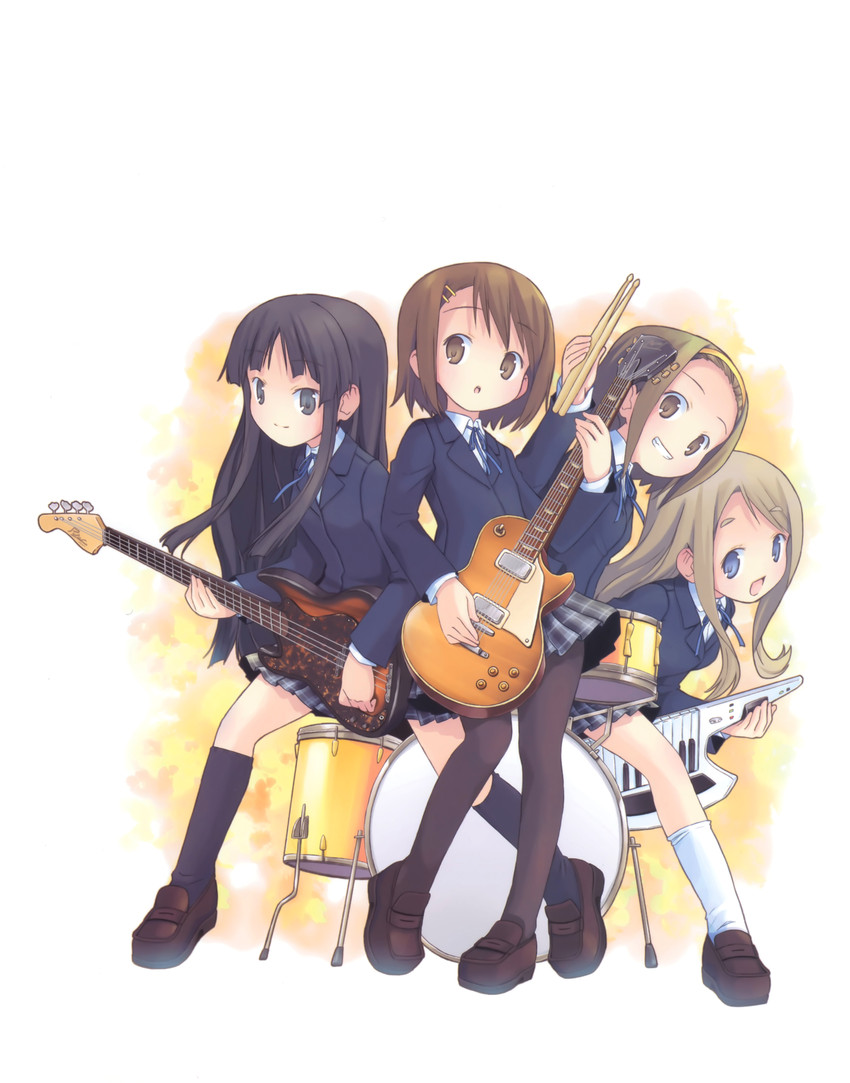 akiyama mio, hirasawa yui, tainaka ritsu, and kotobuki tsumugi (k-on!)