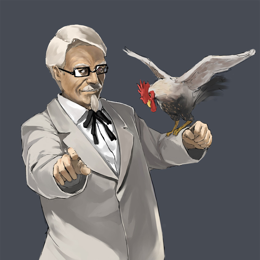 colonel sanders (code geass and 1 more) drawn by kuroko_(piii)