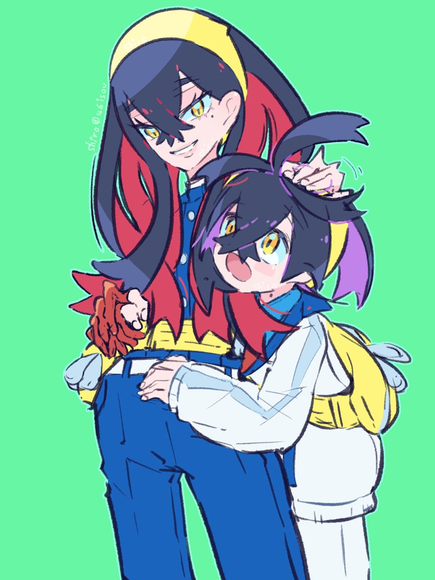 kieran and carmine (pokemon and 1 more) drawn by shiro_(46isou)