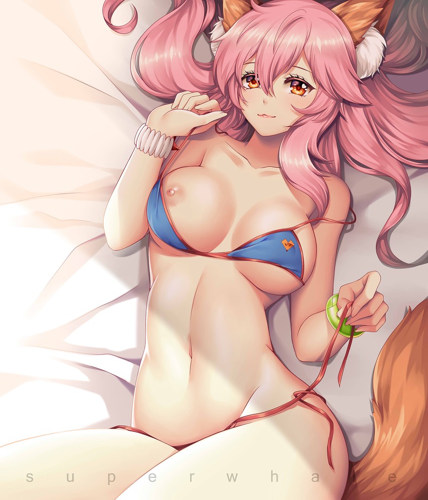 tamamo and tamamo no mae (fate and 1 more) drawn by tsuki_no_same
