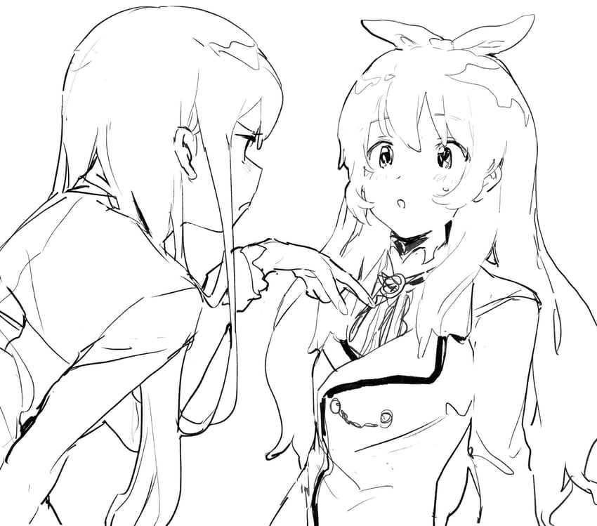 hoshimiya ichigo and shibuki ran (aikatsu!) drawn by suiso_(owp)