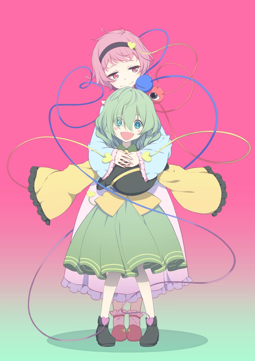 komeiji koishi and komeiji satori (touhou) drawn by hinayori
