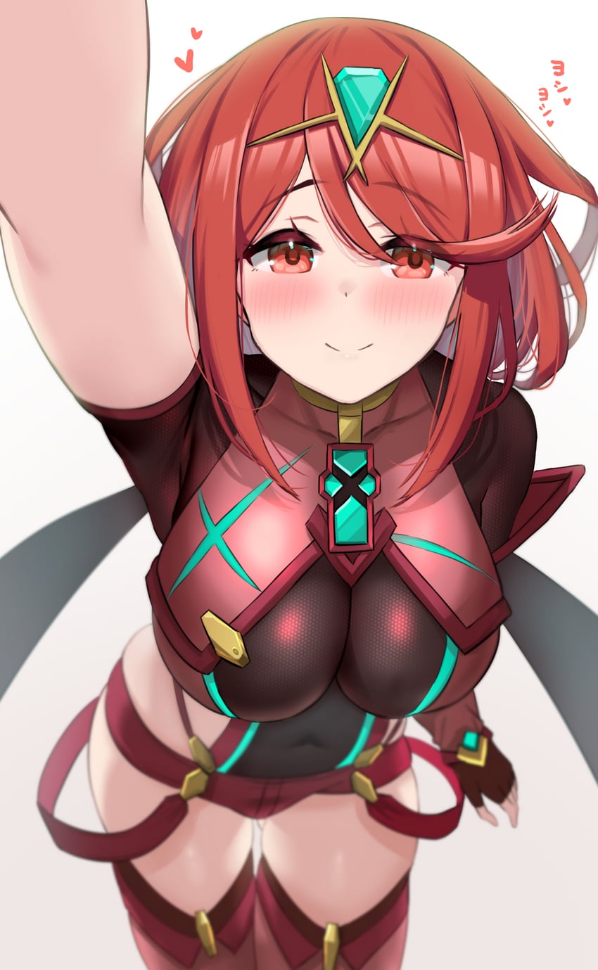pyra (xenoblade chronicles and 1 more) drawn by kibihimi
