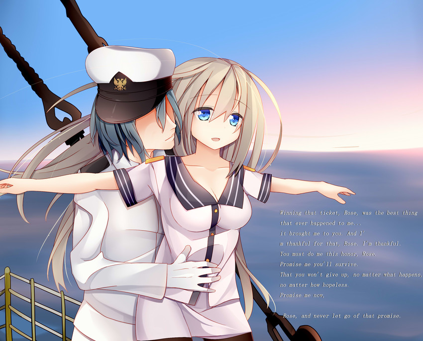 lexington and admiral (warship girls r and 1 more) drawn by jyt