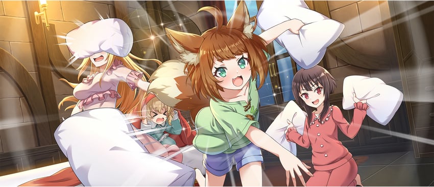 megumin, darkness, miia, and cielo (kono subarashii sekai ni shukufuku wo! and 1 more)
