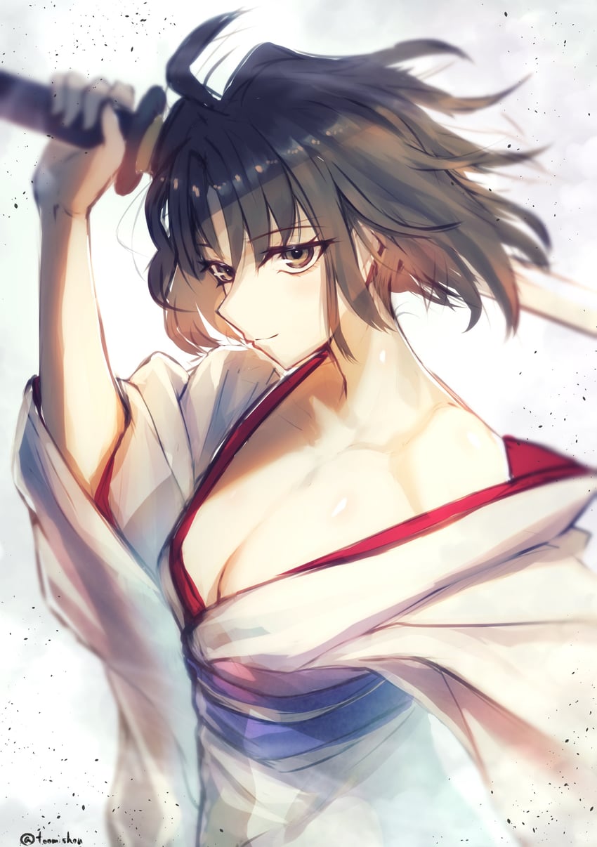 ryougi shiki and void shiki (kara no kyoukai) drawn by toomishou