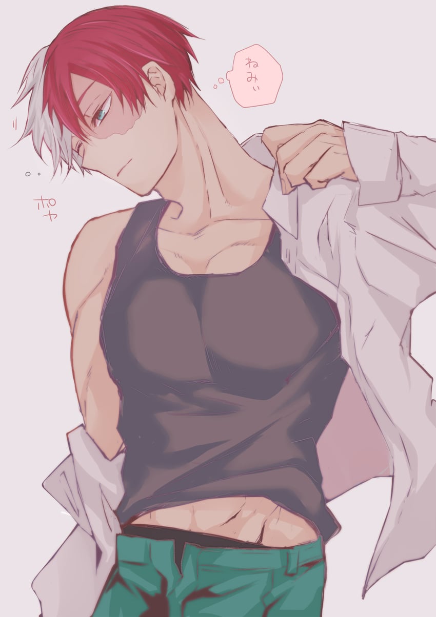 todoroki shoto (boku no hero academia) drawn by agehrak