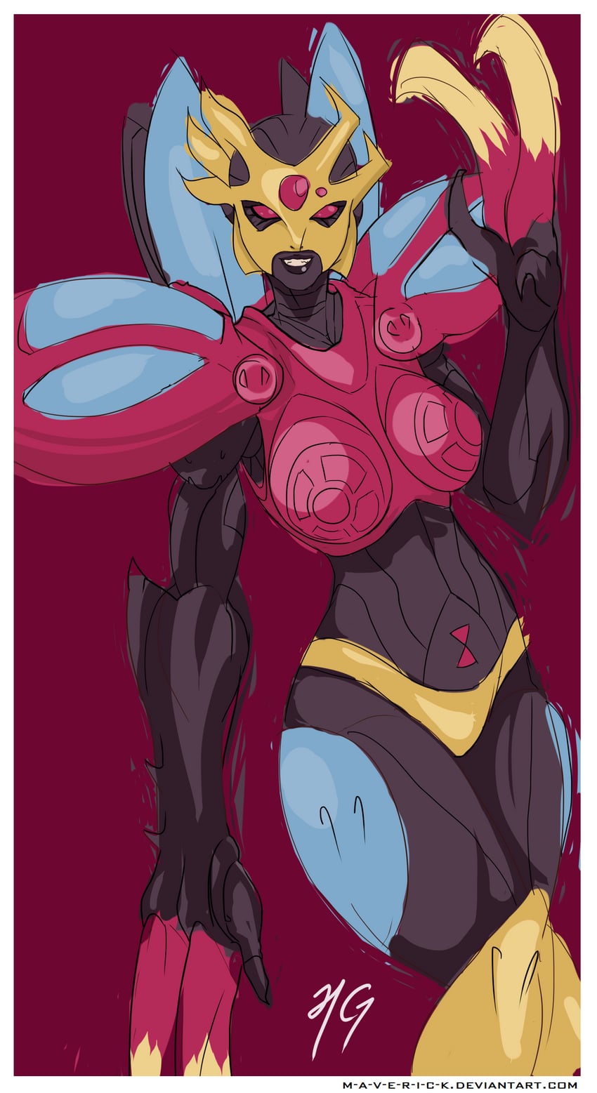 blackarachnia (transformers and 1 more) drawn by m-a-v-e-r-i-c-k