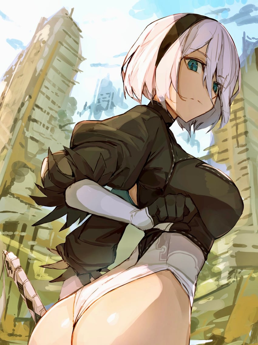 2b (nier and 1 more) drawn by nasubin_(nasubisamurai15)