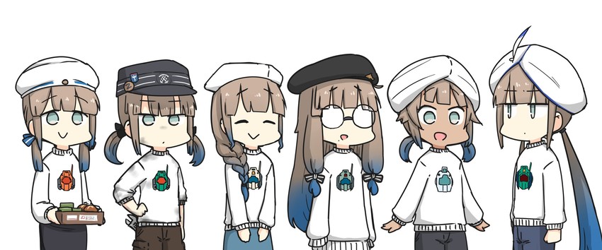 nemo, captain nemo, marine nemo, professor nemo, nurse nemo, and 5 more (fate and 3 more) drawn by hamu_koutarou