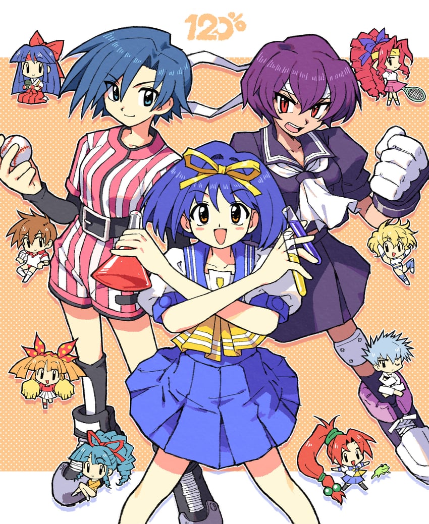 honda asuka, toyota karina, ookubo kumi, keropyon, suzuki megumi, and 7 more (asuka 120 percent) drawn by spdcooler
