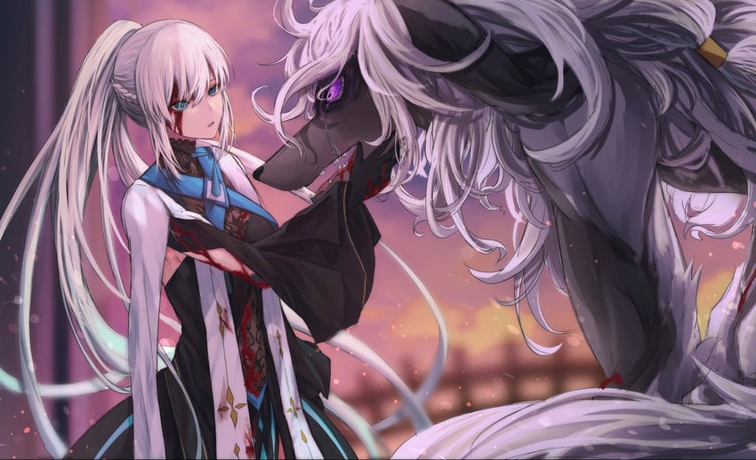 morgan le fay and woodwose (fate and 1 more) drawn by yagi_(yagi5art)