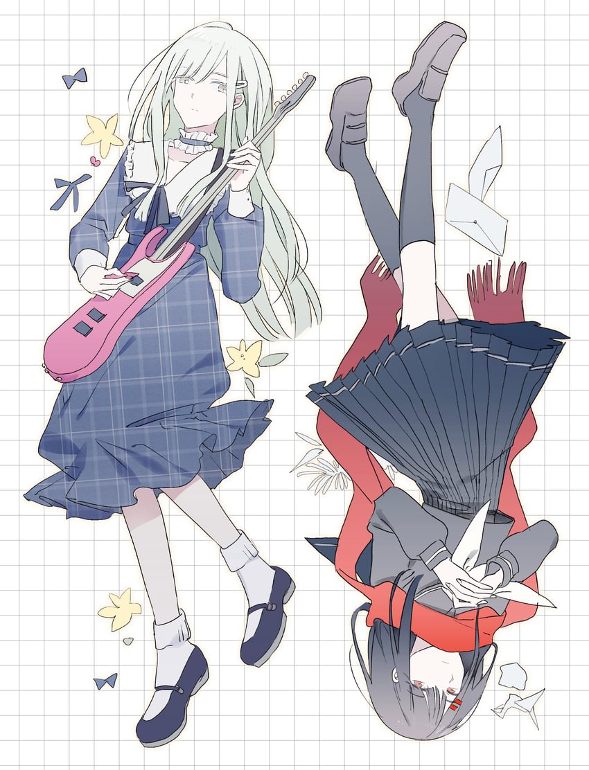 wakaba mutsumi and tateyama ayano (bang dream! and 2 more) drawn by reiboubyou