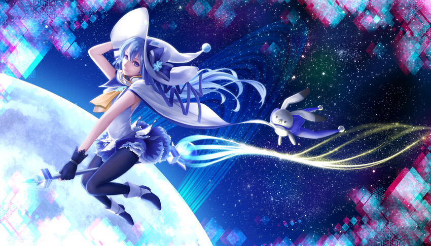 hatsune miku, yuki miku, and rabbit yukine (vocaloid and 1 more) drawn by bon_nob