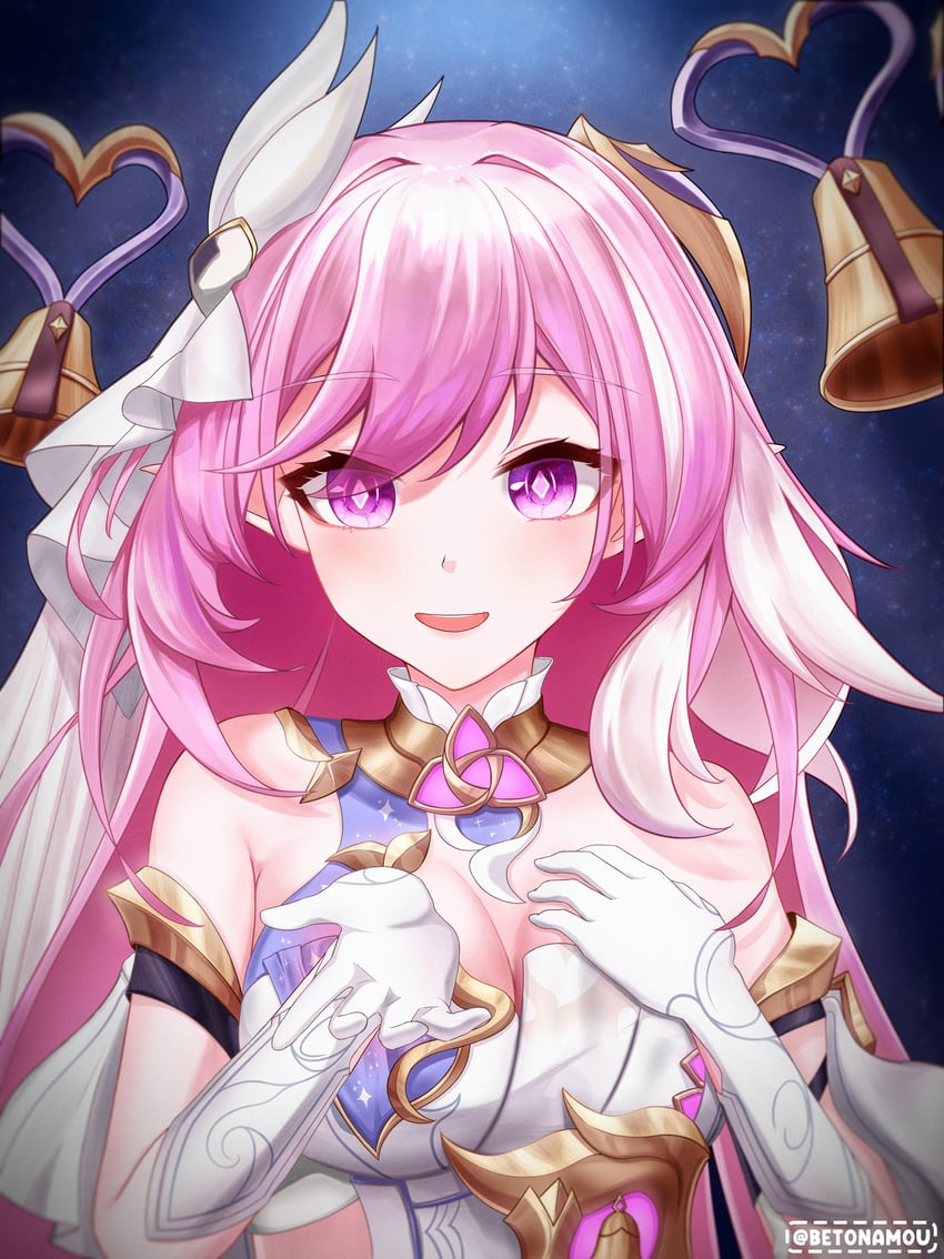 elysia (honkai and 1 more) drawn by betonamou