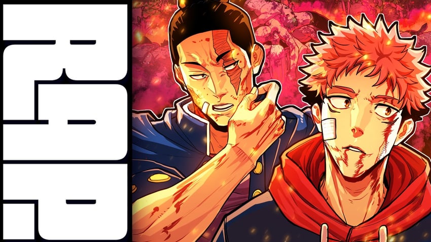 itadori yuuji and toudou aoi (jujutsu kaisen) drawn by thirdphp