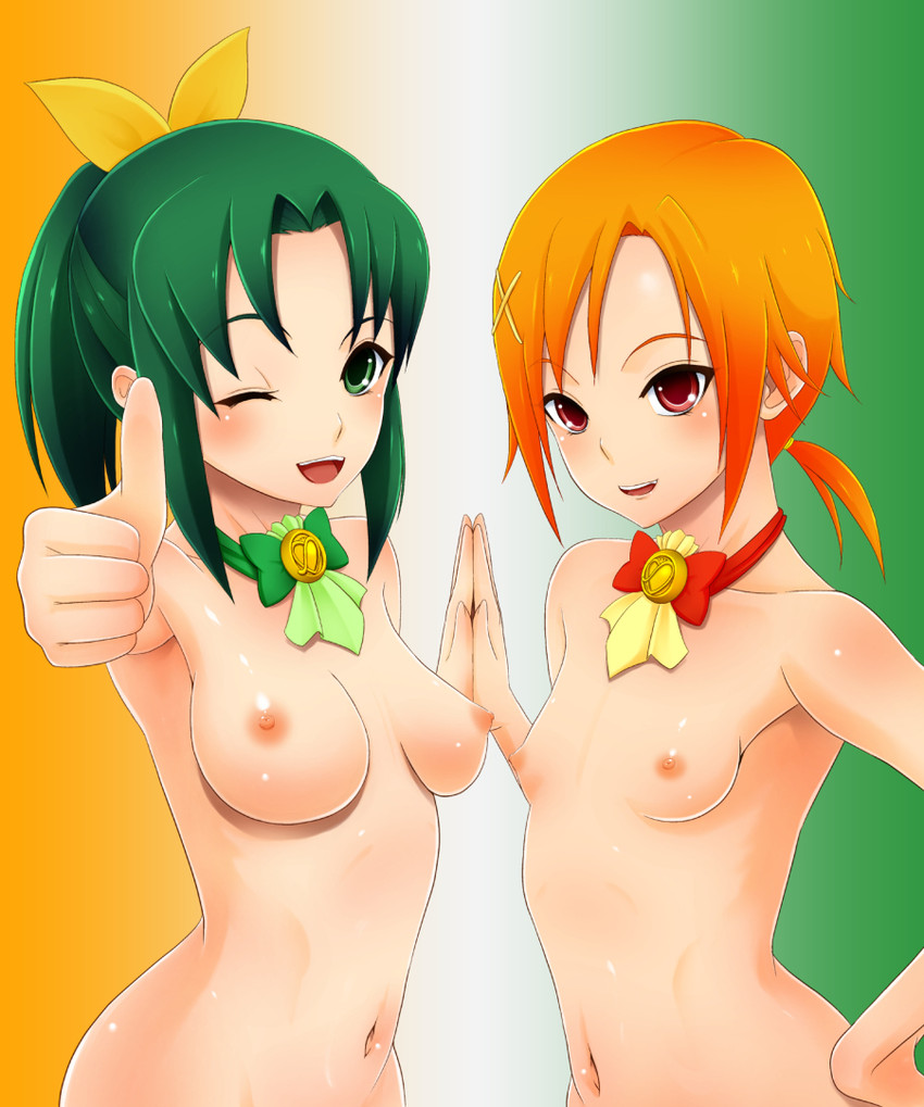 midorikawa nao and hino akane (precure and 1 more) drawn by tomatto_(@ma!)
