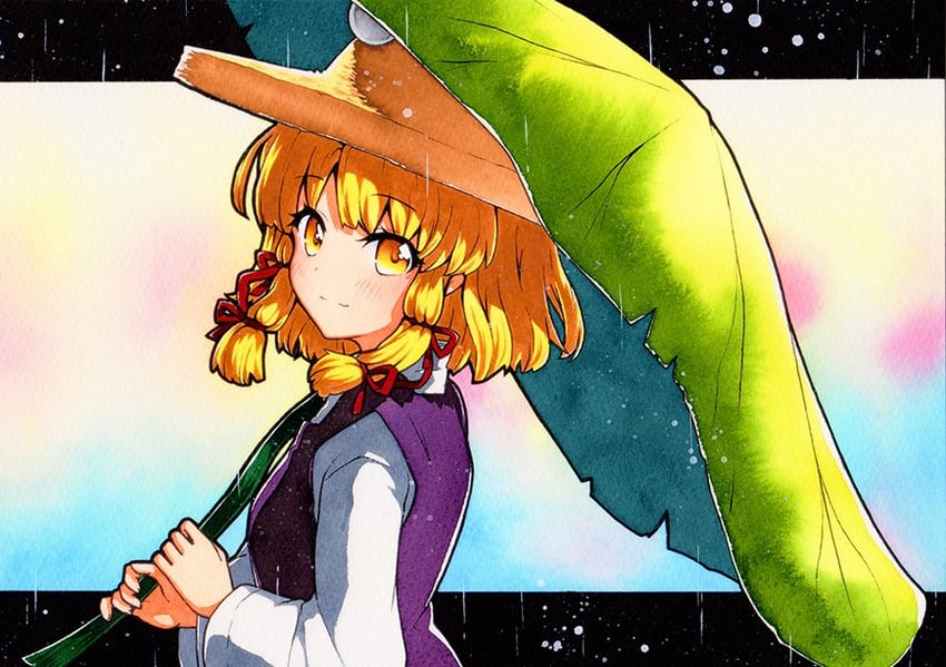 moriya suwako and pyonta (touhou) drawn by rinka_(qqqrinkappp)