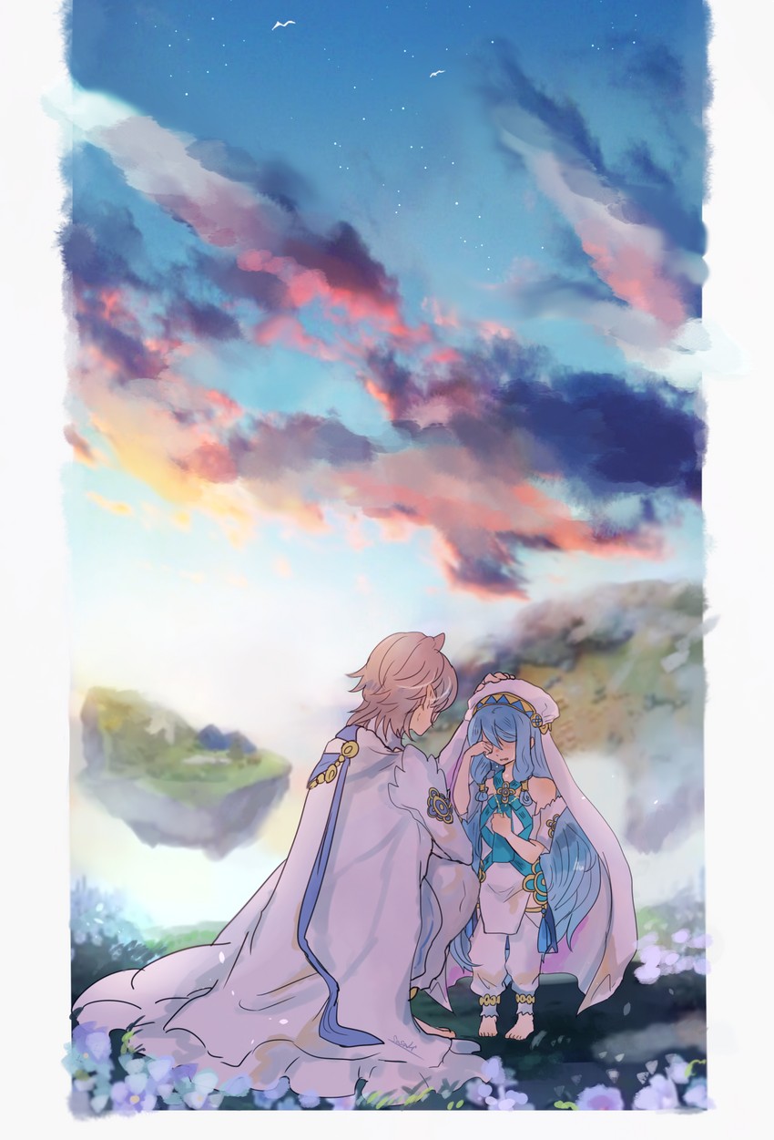 azura and male corrin (fire emblem and 2 more) drawn by sasaki_(dkenpisss)