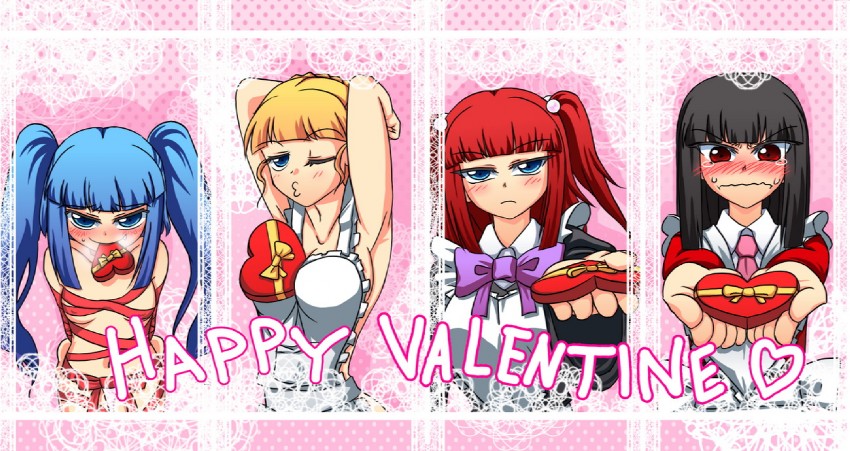 beatrice, ushiromiya ange, furudo erika, and lucifer (umineko no naku koro ni) drawn by rayno