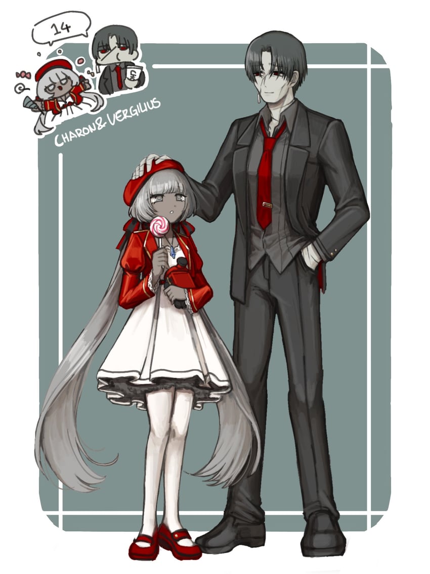 vergilius and charon (project moon and 1 more) drawn by nra_3614