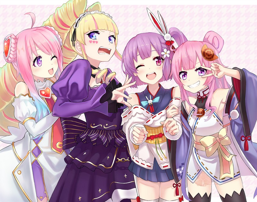 tenjin kotone, deep web underground, oda nobuhime, and ileheart (shinsougumi and 3 more) drawn by nuwon