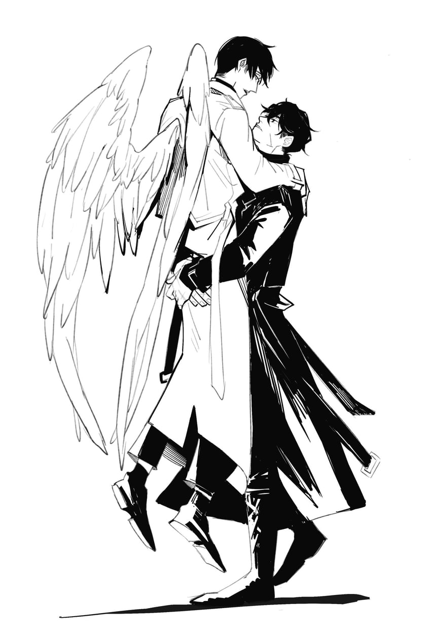 kim dokja and yoo joonghyuk (omniscient reader's viewpoint) drawn by 0717_penguin