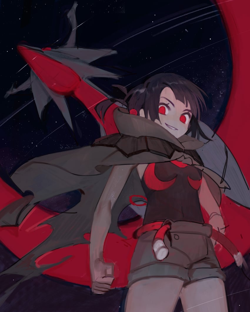 zinnia, salamence, and mega salamence (pokemon and 1 more) drawn by givemeyourtmi