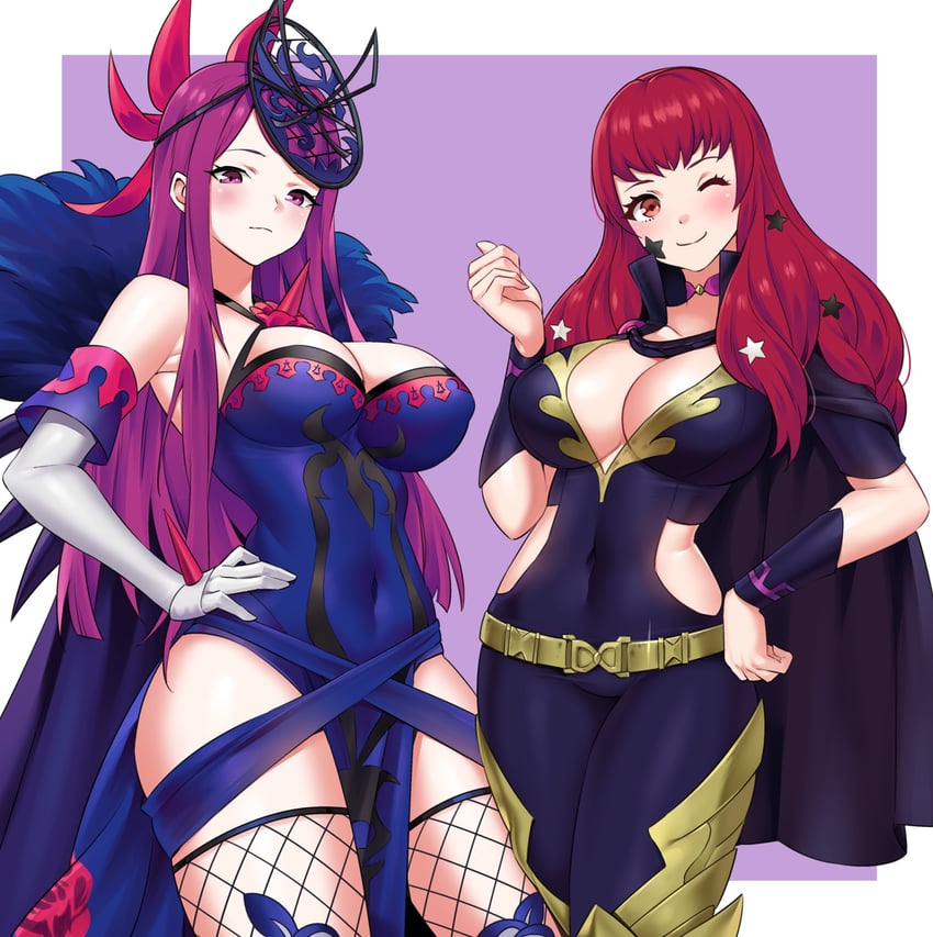 ivy and yunaka (fire emblem and 1 more) drawn by igni_tion