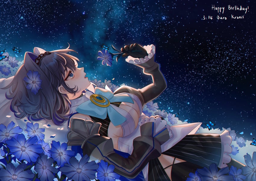 ouro kronii (hololive and 1 more) drawn by tangdou0402
