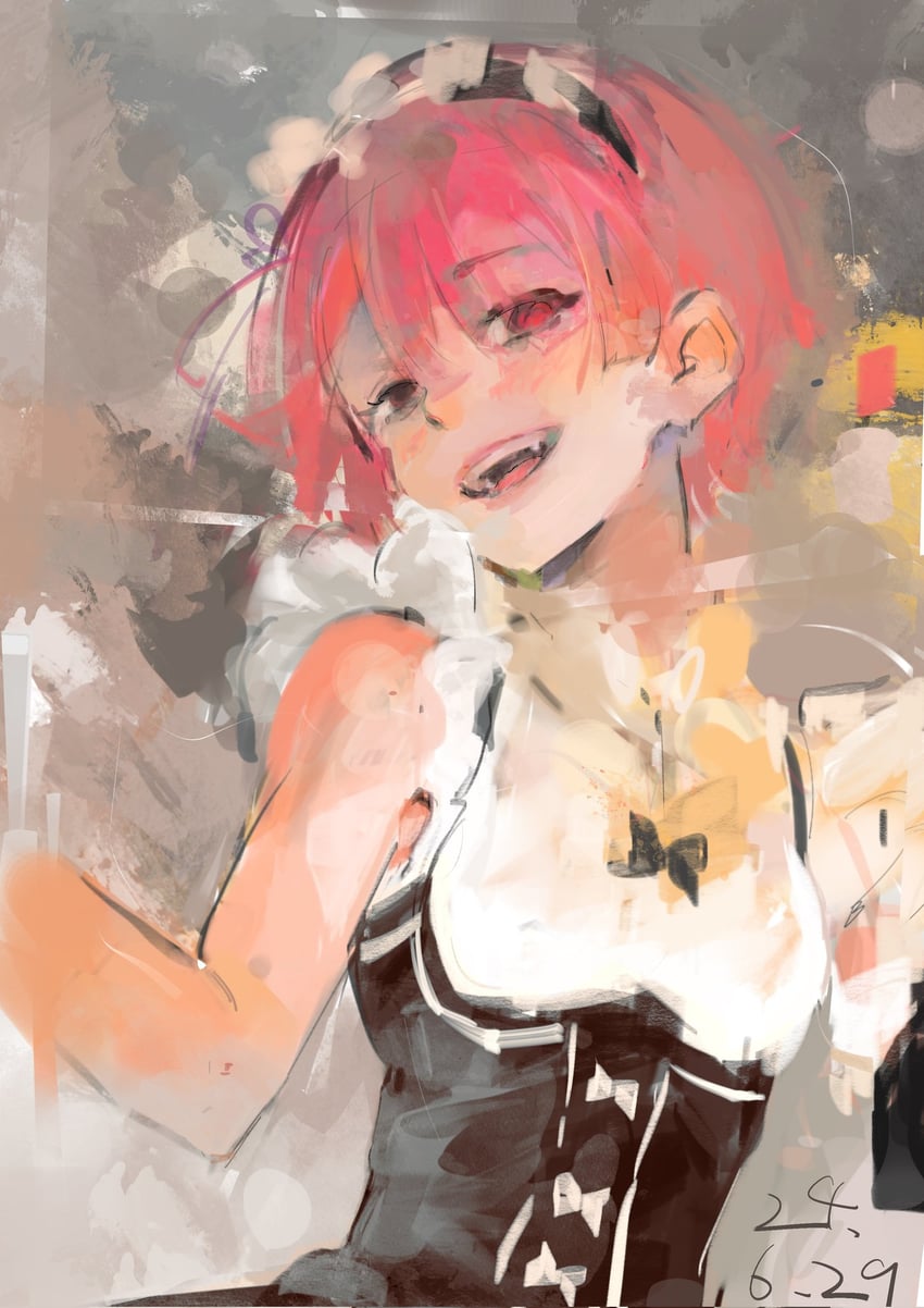 ram (re:zero kara hajimeru isekai seikatsu) drawn by dongfang_shuo