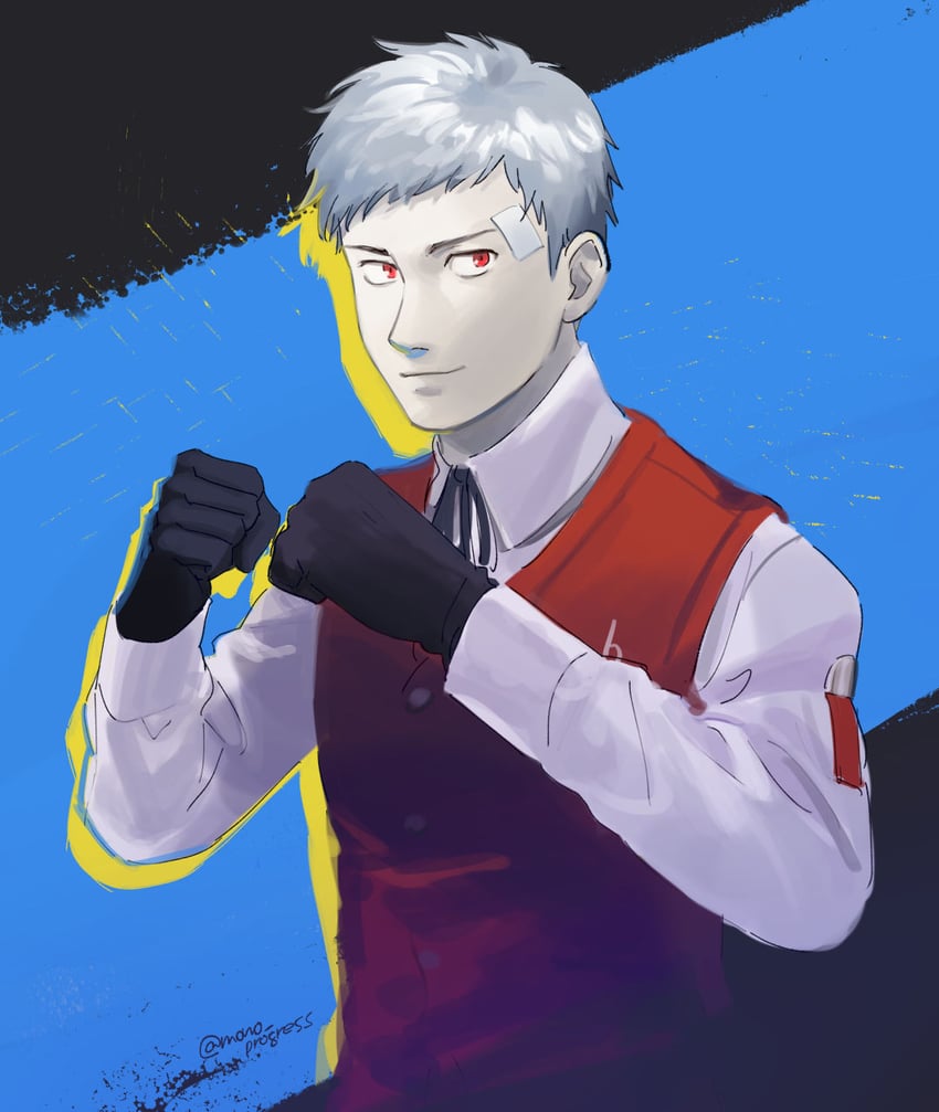 sanada akihiko (persona and 1 more) drawn by mono_progress