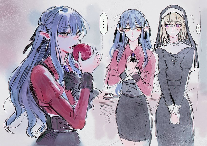 togawa sakiko, misumi uika, and oblivionis (bang dream! and 1 more) drawn by maybecrosswise