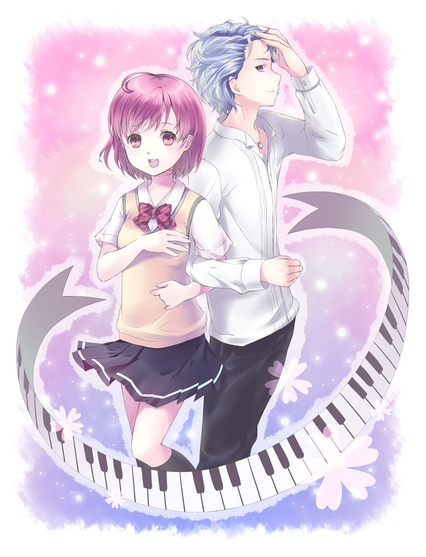 protagonist and shitara seiji (tokimeki memorial and 2 more) drawn by unya_(unya-unya)