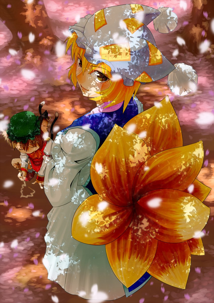 yakumo ran and chen (touhou) drawn by chie_no_ringo