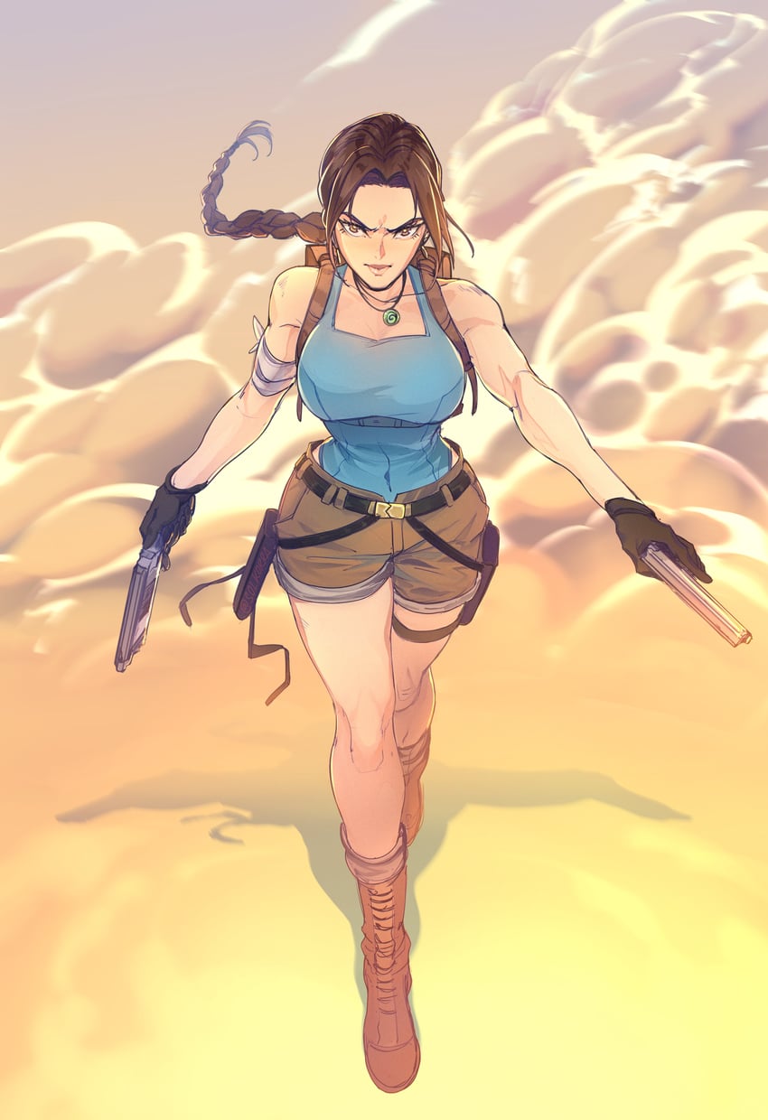 lara croft (tomb raider) drawn by solkorra