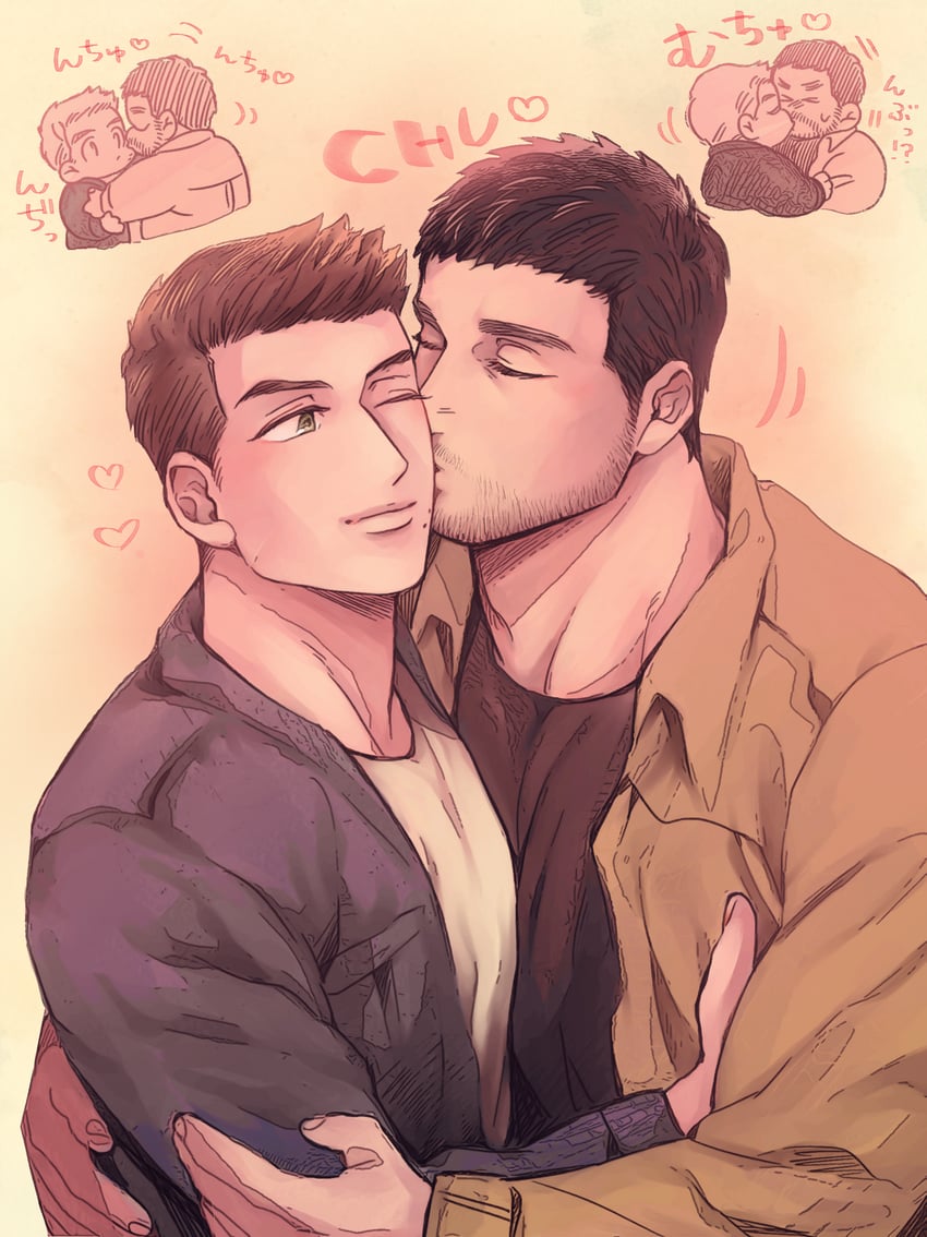 chris redfield and piers nivans (resident evil and 1 more) drawn by gold_5610