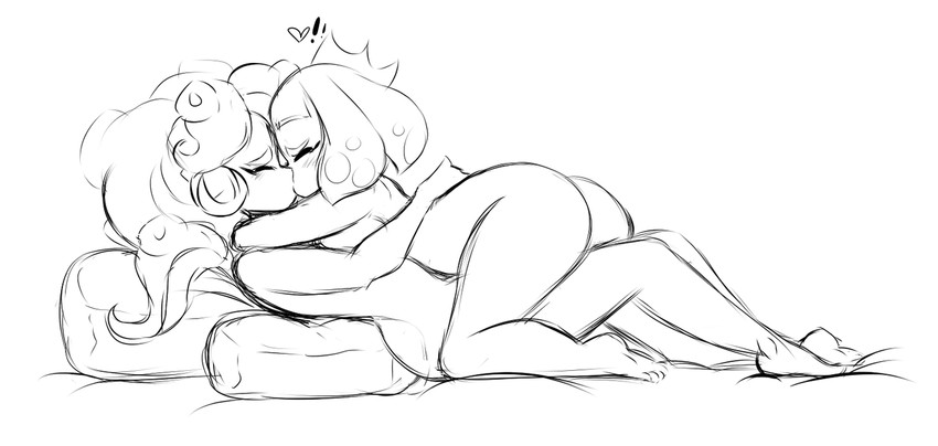 marina and pearl (splatoon and 1 more) drawn by dullvivid