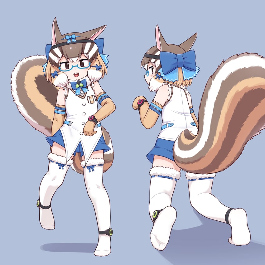 siberian chipmunk (kemono friends and 1 more) drawn by 0x0082