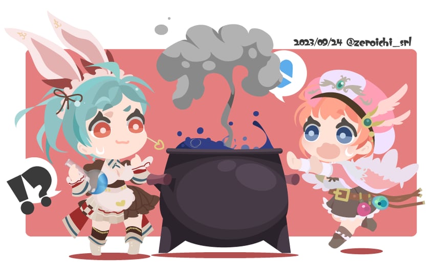 rorolina frixell and tess heitzmann (atelier and 3 more) drawn by 01_(zeroichi_srl)