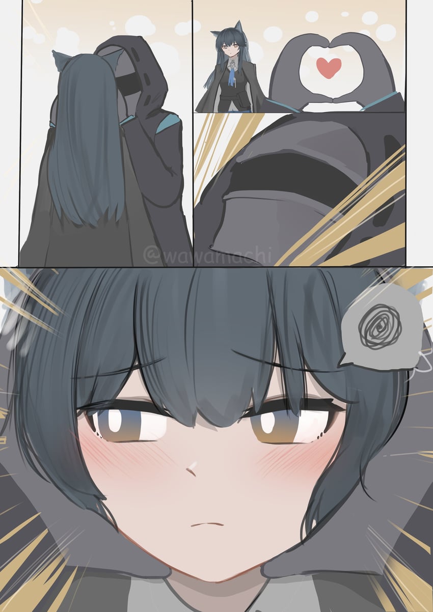 doctor, texas, and texas the omertosa (arknights) drawn by wawamachi