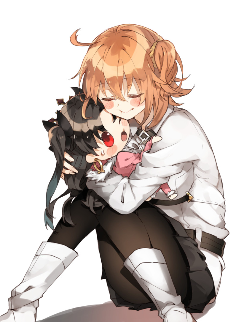 fujimaru ritsuka and ishtar (fate and 1 more) drawn by chibirisu