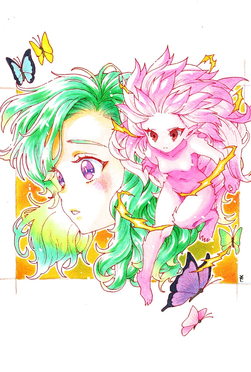 terra branford and trance terra branford (final fantasy and 1 more) drawn by motoko_(taom)