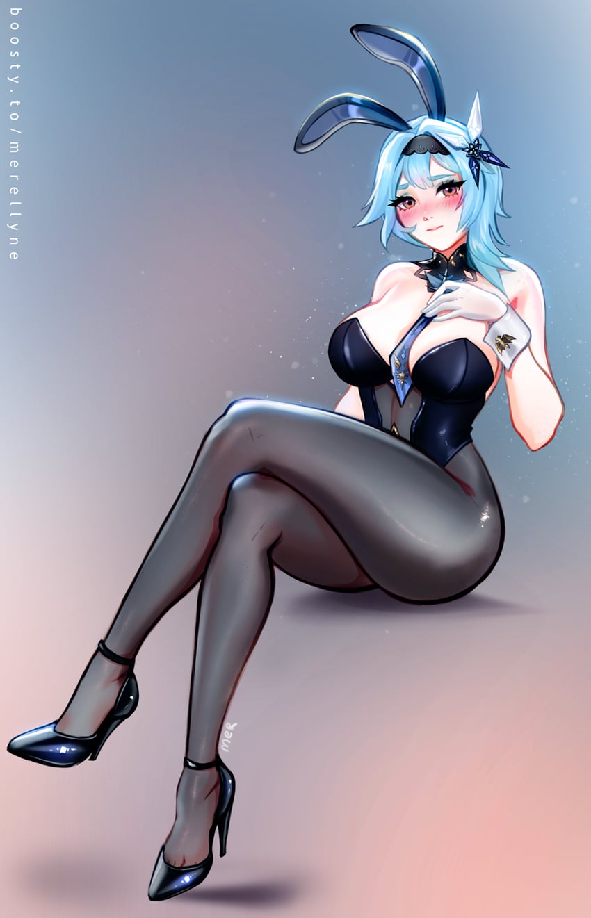 eula (genshin impact) drawn by merellyne