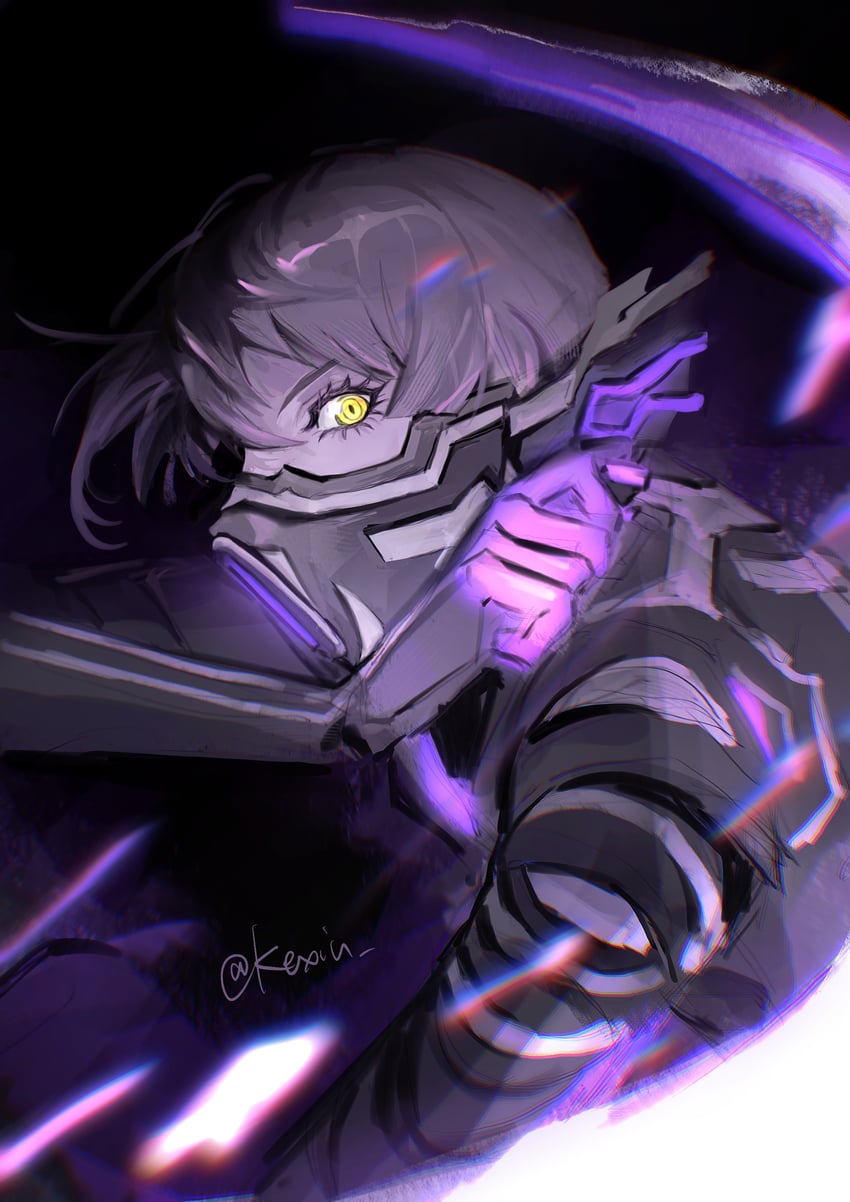 protagonist (shin megami tensei and 2 more) drawn by kexiu