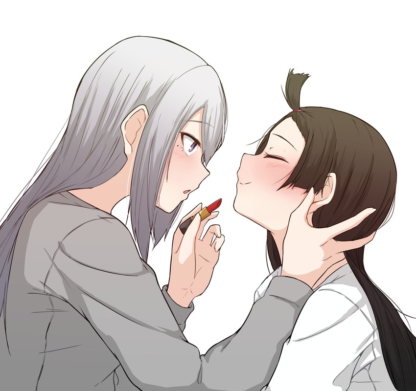 tsukino mito and higuchi kaede (nijisanji) drawn by ryon_1925