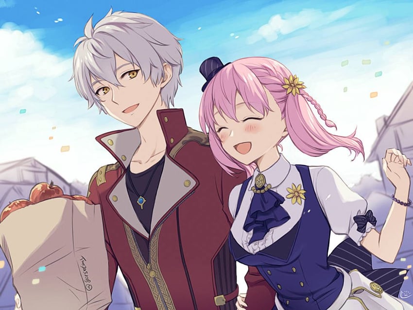 escha malier and logix ficsario (atelier and 2 more) drawn by hari_(gorse6my)